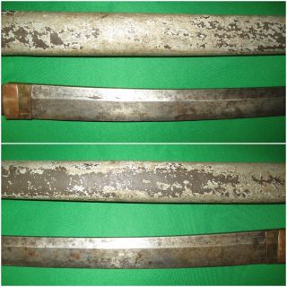 Japanese WW2 Sword Old Blade Signed Tang for Restoration 10