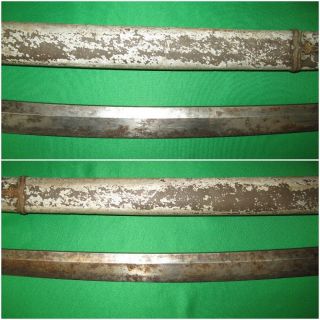 Japanese WW2 Sword Old Blade Signed Tang for Restoration 11