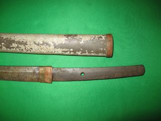 Japanese WW2 Sword Old Blade Signed Tang for Restoration 6