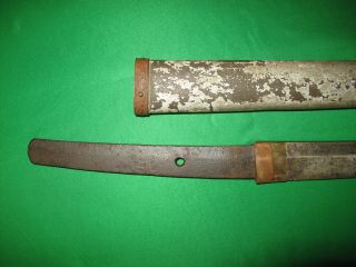 Japanese WW2 Sword Old Blade Signed Tang for Restoration 7