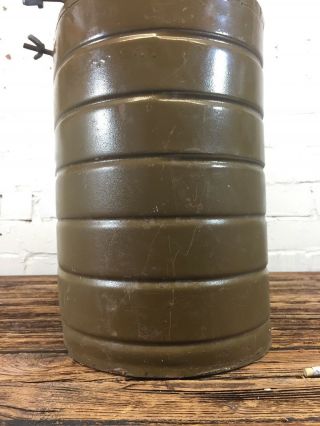 Large Vintage Army Food Container Made in Poland Military Kitchen Storage Flask 8