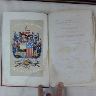 1865 Civil War NY Regiments Presentation of Flags to Governor Book 2