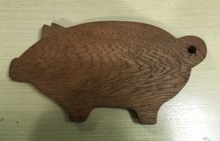 Primitive Antique Wood Pig Cutting Board