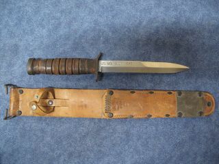 Outstanding Us Ww2 Dated 1943 Kinfolks M3 Knife With M6 Scabbard