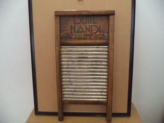 Vintage Dubl Handi Washboard Columbus Washboard Co.  All 17 " X 8 1/2 " Size