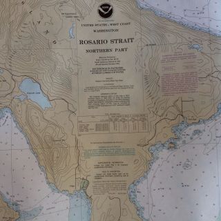 Usa Noaa Nautical Chart Rosario Strait Northern Washington Orcas Lummi Bay Map