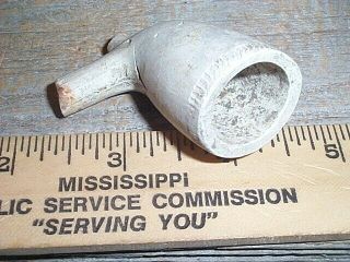 Vicksburg Civil War Dug relic Soldiers Camp Clay Pipe 3