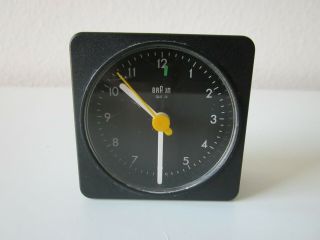 Vintage Braun Travel Alarm Clock Type 3855/ab1a.  Clock & Alarm.  Germany
