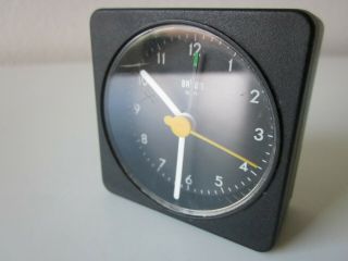 Vintage Braun travel alarm clock Type 3855/AB1A.  Clock & Alarm.  GERMANY 5