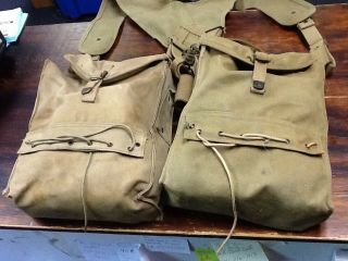 Wwii Army Medic Equip Bag Set With Contents U.  S.  Military Medical
