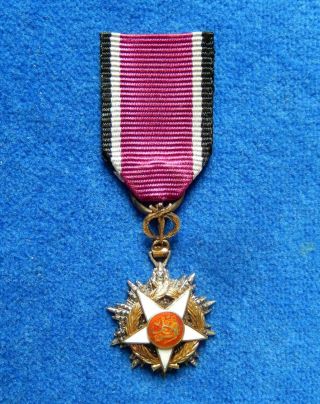 Jordan.  Miniature Of Order Of Independence,  1st Class Badge.  Medal.  Orden