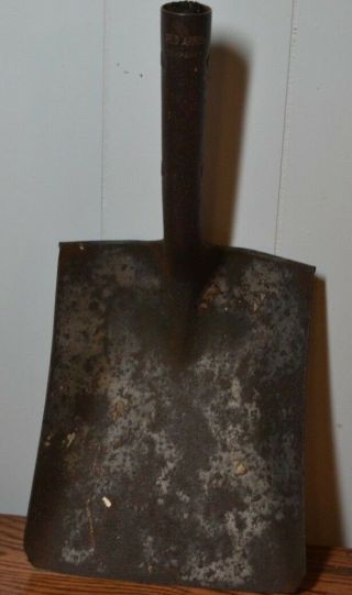 Vintage Shovel Head Red Arrow Military Railroad Coal Tempered 2 Rare Antique Old