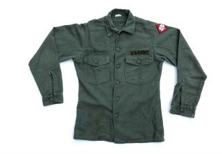 Vintage Vietnam War Era U.  S Army Utility Shirt 14 1/2 X 33