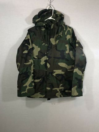 Extended Cold Weather Parka Gore - Tex Extra Small Us Army Woodland Camo Bdu Coat