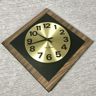 Vintage Seth Thomas Mid Century Modern Wall Clock Midtown E685 132 Mcm