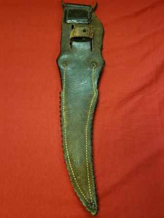 RARE Early Issue Nichols WW2 Fighting Knife With Scabbard 6
