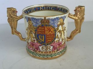4 1/2 " Paragon Edward Viii King Emperor 1937 Coronation Loving Cup Mug 590/1000
