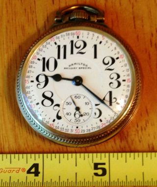 1951 Hamilton 992b Pocket Watch,  21 Jewels,  Size 16,  Star 10k Gold - Filled Case