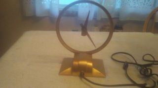 VTG 1950 ' s Jefferson Golden Hour Clock - Mystery Clock - Art Deco Mantel Clock 2