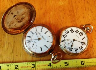 Illinois Pocket Watches - Set Of Two (2) - 1902 And 1921 -