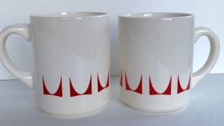 Rare Vintage Irving Harper LOGO Herman Miller ceramic Coffee Mugs Eames 2