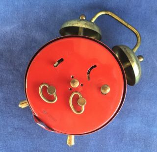 Vintage Mickey Mouse Alarm Clock Animated Googly Eyes W.  Germany Walt Disney 3