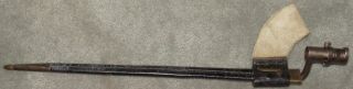 Us Model 1835/1842 Socket Bayonet W/ Scabbard