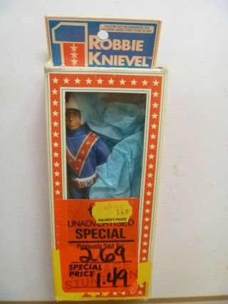 Vintage Boxed 1976 Ideal Corp Rare Robbie Knievel / Evel Doll