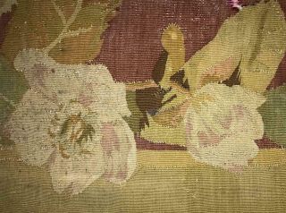 98 Cm Large Scale Timeworn 19th Century French Aubusson Tapestry Fragment