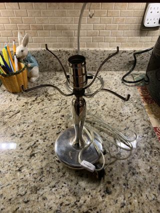 Signed Pairpoint Silver Lamp Base