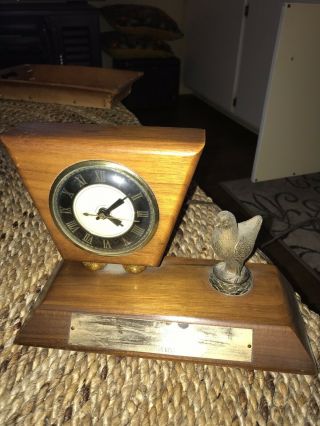 Vintage 1962 Pigeon Racing Champion King Clock Rare Cordiers Loft Show Birds