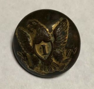 Civil War Confederate Infantry Coat Button With Eagle Not Dug Pea Ridge Arkansas 6