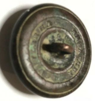 Civil War Confederate Infantry Coat Button With Eagle Not Dug Pea Ridge Arkansas 7