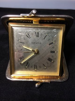 Kienzle Personal Old Travel Alarm Clock Mechanical Vintage
