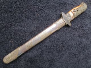 VERY RARE WW2 CHINESE AIR FORCE OFFICER DAGGER DIRK AND SCABBARD 11