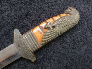 VERY RARE WW2 CHINESE AIR FORCE OFFICER DAGGER DIRK AND SCABBARD 4
