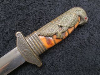 VERY RARE WW2 CHINESE AIR FORCE OFFICER DAGGER DIRK AND SCABBARD 5