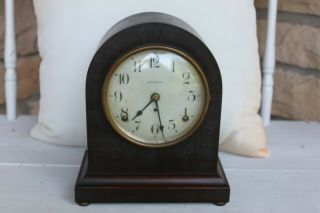 Vintage Seth Thomas Wooden Mantle Clock Usa