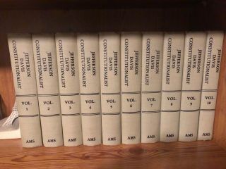 Jefferson Davis,  Constitutionalist,  Entire 10 Volume Set