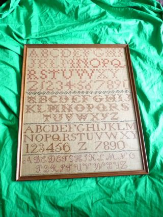 Antique Georgian Sampler Dated 1818 Over 200 Years Old