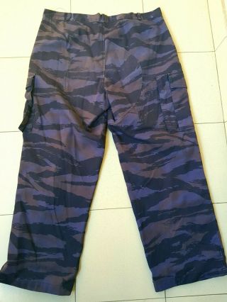 Bosnian serb army blue tiger stripe camouflage trousers Serbia Serbian war pants 6