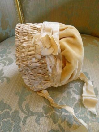 An Exquisite Tiny Victorian Soft Velvet & Silk Baby 