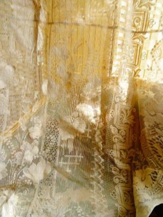 A Charming Antique French Curtain Panel C.  1920 
