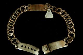 Magnificent Victorian French Fanstatic Dog Collar Adjustable W.  Plaque N3