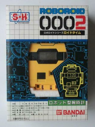Bandai Roboroid Series 0002 Roid Time Robot Type Watch 1984 Made In Japan