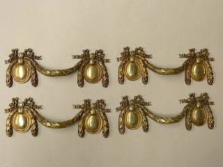4 French Bronze Brass Handle
