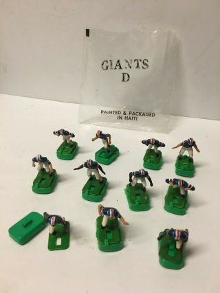 Vintage Tudor Table Top Game York Giants Football Team Nfl Figures W/ Bag