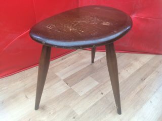 Ercol Vintage Dark Wood Small Pebble Nest Table 7