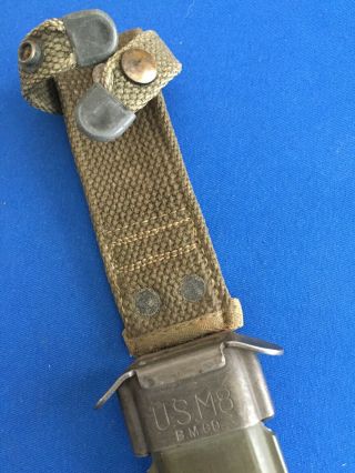 WWII US M8 scabbard for the M3 knife 2