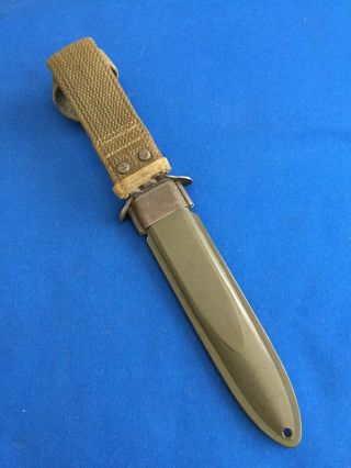WWII US M8 scabbard for the M3 knife 3